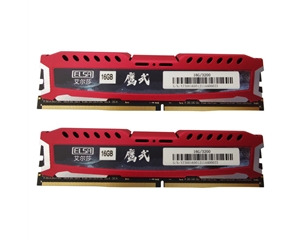 艾爾莎鷹武紅馬甲16G 3200 DDR4內(nèi)存條 單條