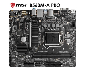 微星(MSI)B560M-A PRO電腦主板 支持10400F/10600KF/10700F(Intel B560/LGA 1200）