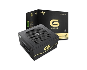 愛國(guó)者（aigo）G5全模組版 額定500W 電腦主機(jī)箱臺(tái)式機(jī)寬幅電源靜音峰值600W