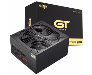 愛國(guó)者（aigo）G-T600 額定600W 全模組黑線版銅牌電腦電源 寬幅臺(tái)式機(jī)電源