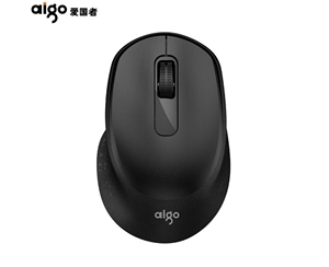 愛國者(aigo)M32黑色無線 辦公 靜音右手鼠標(biāo)便攜筆記本IPAD通用 【M32】靜音