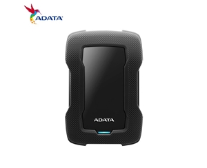 威剛（ADATA）HD330 1T 外接式移動硬盤抗震外殼高容量 黑色