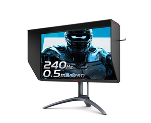 AOC愛攻 AG273FZE 27英寸240Hz 1ms AH-IPS屏PS4廣色域不閃屏電競電腦顯示器 黑色