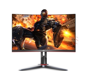 AOC CQ27G2 27英寸2K曲面電競144Hz/1ms可升降旋轉臺式電腦游戲顯示器