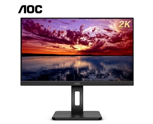 AOC Q27P2C 27英寸2K 高清IPS廣視角75HZ Type-C接口旋轉升降家用辦公設計液晶電腦顯示屏幕