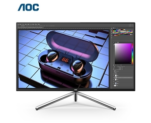 AOC U32U1 4K顯示器31.5英寸 Nano-IPS HDR600 廣色域135%sRGB 升降旋轉(zhuǎn) 內(nèi)置音箱