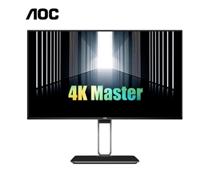 AOC U27U2顯示器四微邊HDR400認(rèn)證27英寸4K可充電Type-C接口雙向旋轉(zhuǎn)升降電腦屏