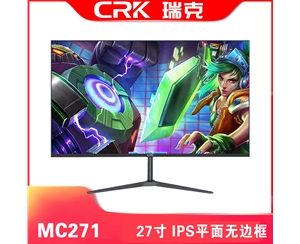 瑞克顯示器 MC271 黑色/27寸/平面無邊框/V型底座 HDMI+VGA