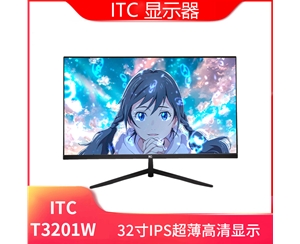 ITC顯示器 T3201W 32寸 黑色/平面無邊框V型底座 VGA+HDMI+Audio+DC